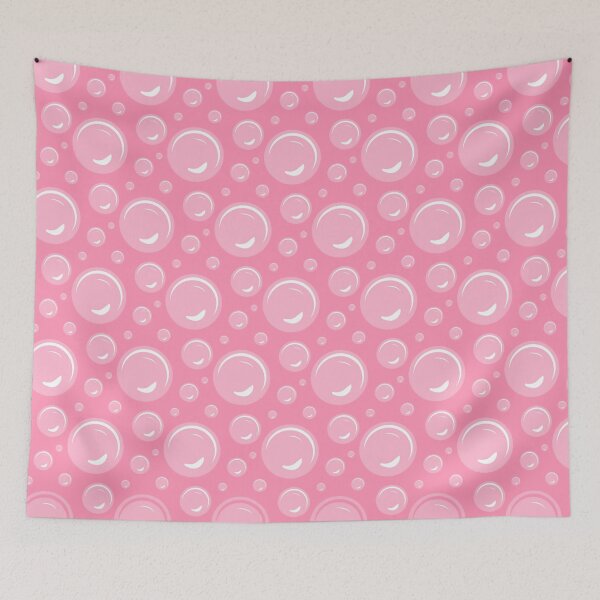 Item preview, Pink bubbles seamless pattern background wallpaper designed and sold by SpinklyCreations.