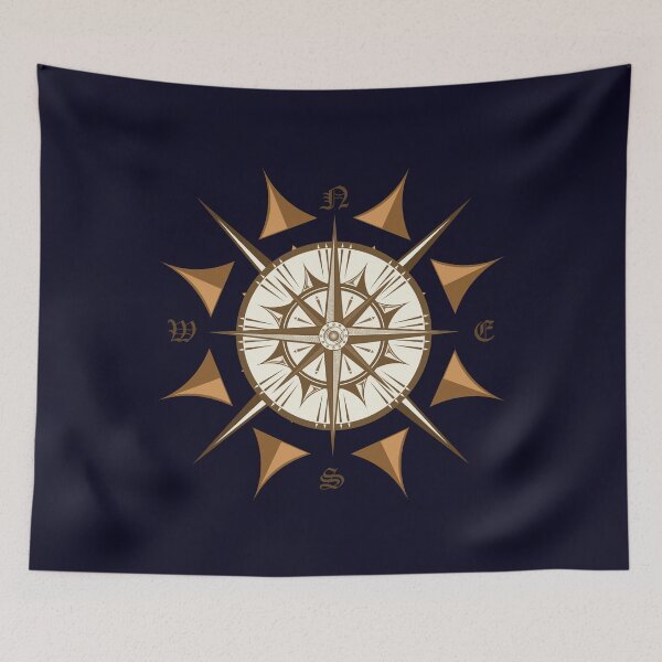 Item preview,  Compass vintage and retro designed and sold by mndesignworx.