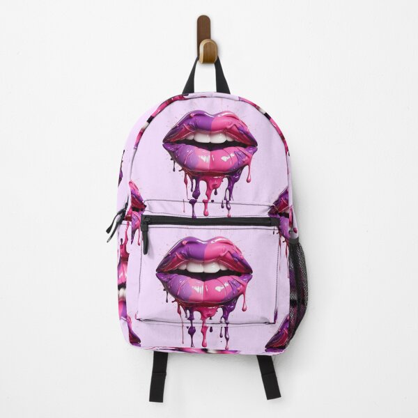 Item preview, Pink-purple dripping lips designed and sold by Margival.