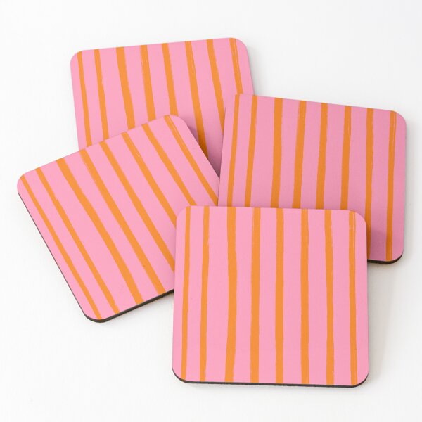 Item preview, Pink and Orange Brushstroke Stripes designed and sold by OneThreeSix.