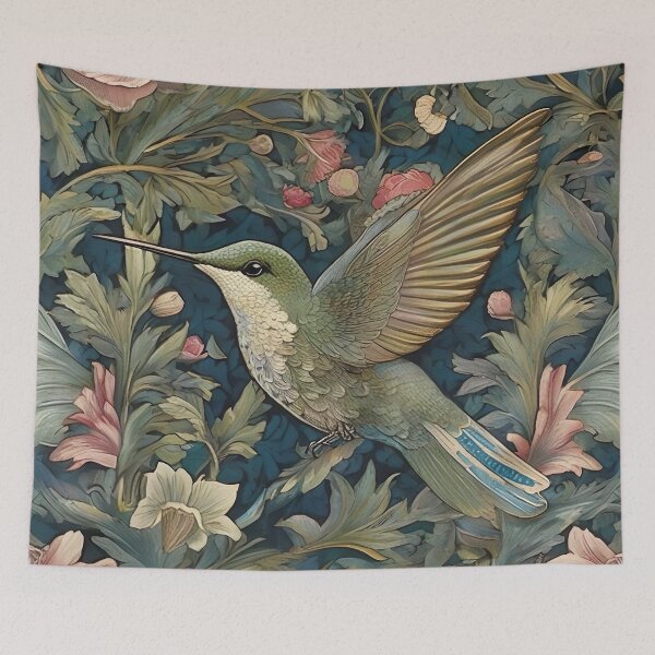 Item preview, Morris Inspired Hummingbird Elegance designed and sold by Tamas Das.