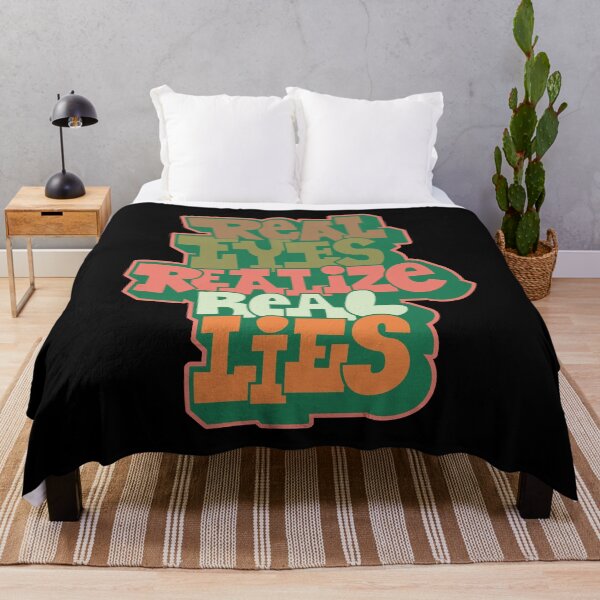 Item preview, Real Eyes, Realize Real Lies: Uncover Truth with My Typography Design designed and sold by Boogosh.