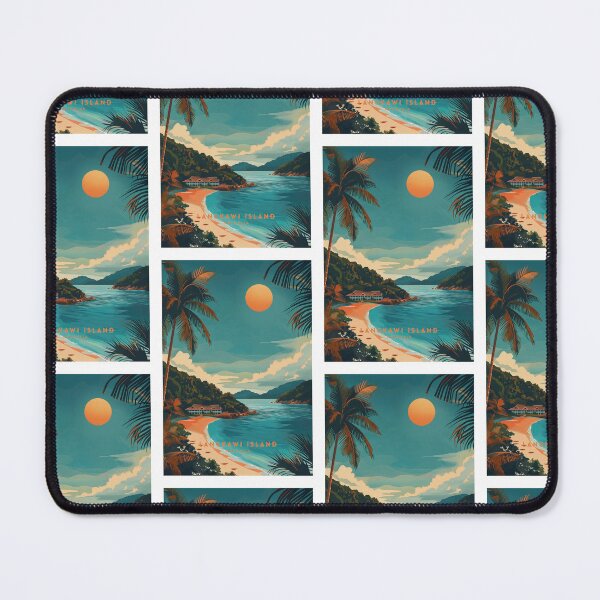Item preview, Langkawi Island Retro Style: Malaysia designed and sold by NeuralVibe.