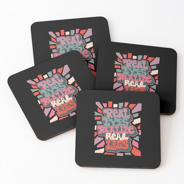 Item preview, Real Eyes, Realize Real Lies: Uncover Truth with My Typography Design designed and sold by Boogosh.