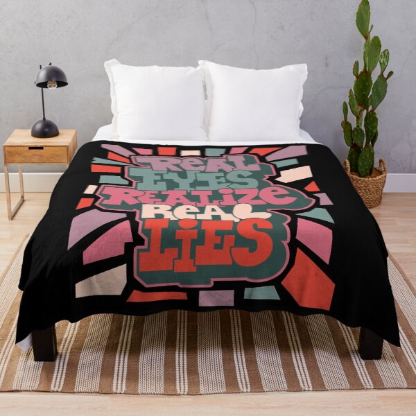 Item preview, Real Eyes, Realize Real Lies: Uncover Truth with My Typography Design designed and sold by Boogosh.