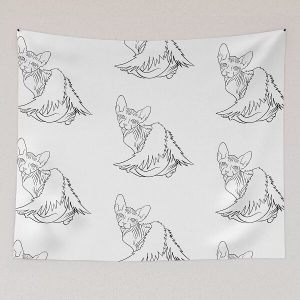 Item preview, sphinx cat with angel wings designed and sold by Tetiana Pohurska.