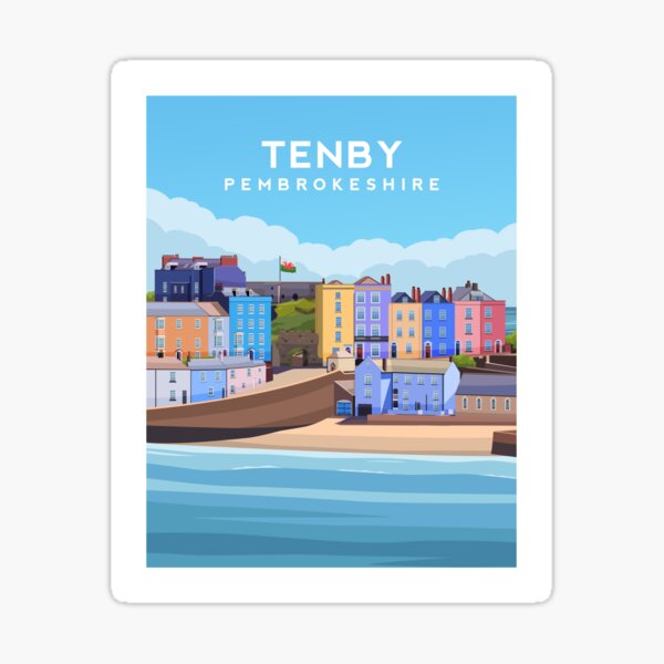Item preview, Tenby in Pembrokeshire - South Wales designed and sold by typelab.