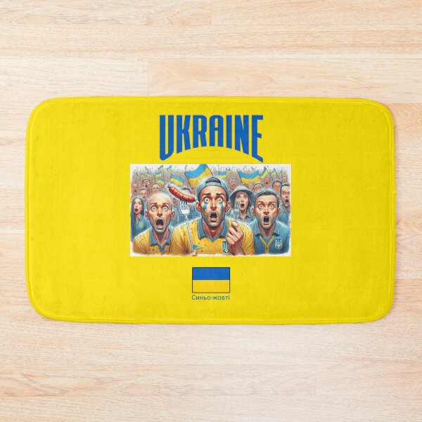 Item preview, Ukrainian Fans Euro24, sausage on a Fork. Ukraine designed and sold by Get-Forked.