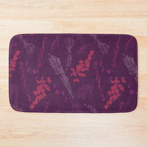 Item preview, Plum Wattle Silhouette - Elegant Nighttime Flora on Purple designed and sold by Jay Dee Dearness.
