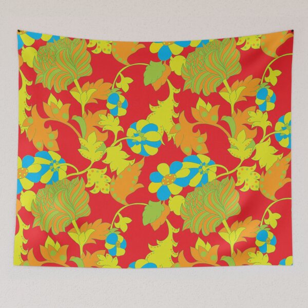 Item preview, Imaginary foliage flower pattern red version designed and sold by GENEST-V.