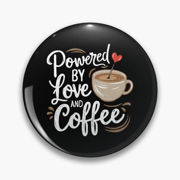 Item preview, Powered by love and coffee. Parental love needs a cup of coffee. designed and sold by twisted-dot.
