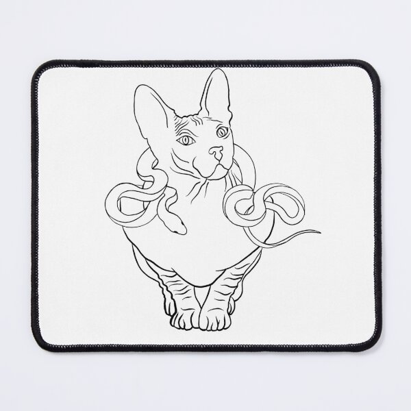 Item preview, cat with a snake around its neck designed and sold by Tetiana Pohurska.