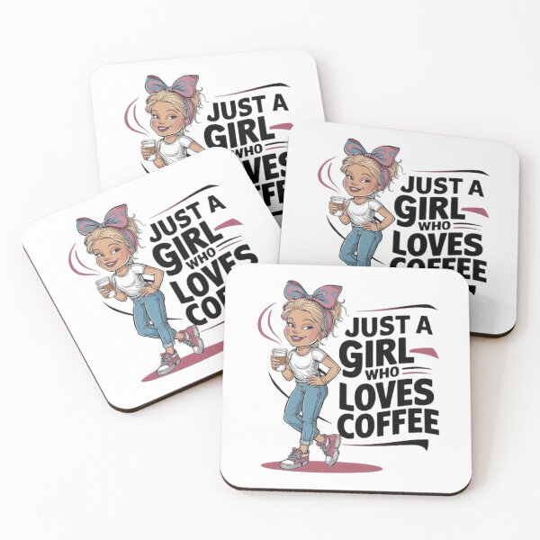 Item preview, Just a Girl Who Loves Coffee  designed and sold by love3617.