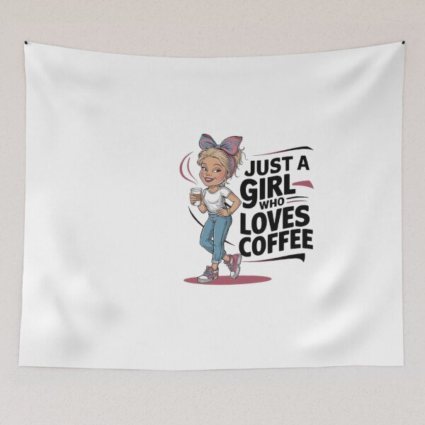 Item preview, Just a Girl Who Loves Coffee  designed and sold by love3617.