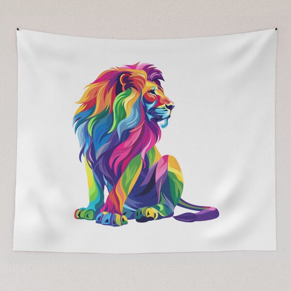 Item preview, Colourful Lion Design 3 of 6 designed and sold by Jenson Major.