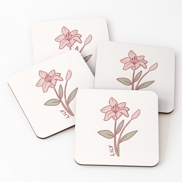Item preview, Pink Lily flower art designed and sold by Mayarart.