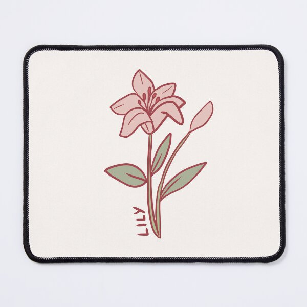 Item preview, Pink Lily flower art designed and sold by Mayarart.