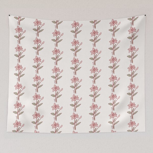 Item preview, Pink Lily flower art designed and sold by Mayarart.