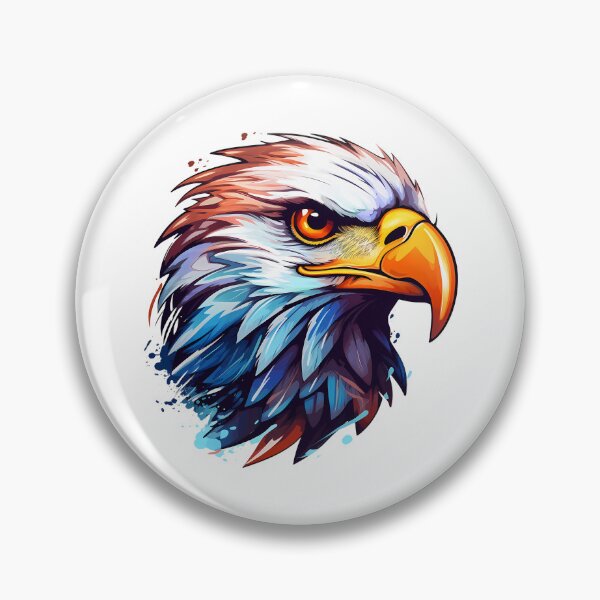 Item preview, Eagle Head in Bold Logo Style Illustration designed and sold by NegarinFashions.
