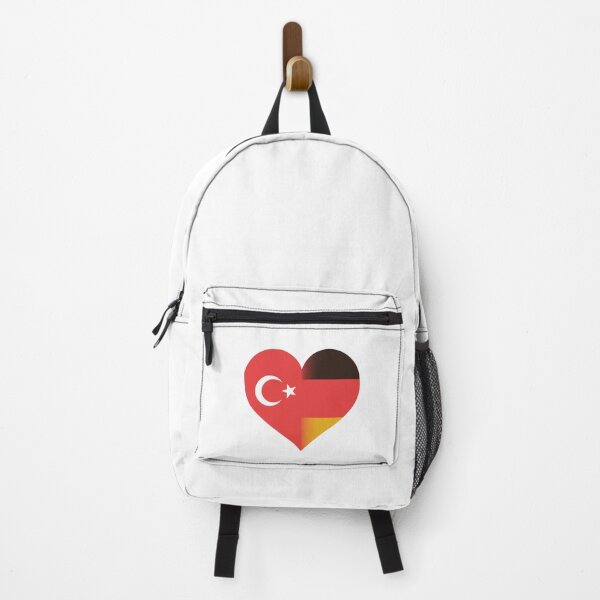 Item preview, Türkiye and Germany national flags in the heart designed and sold by Ecmoprints.