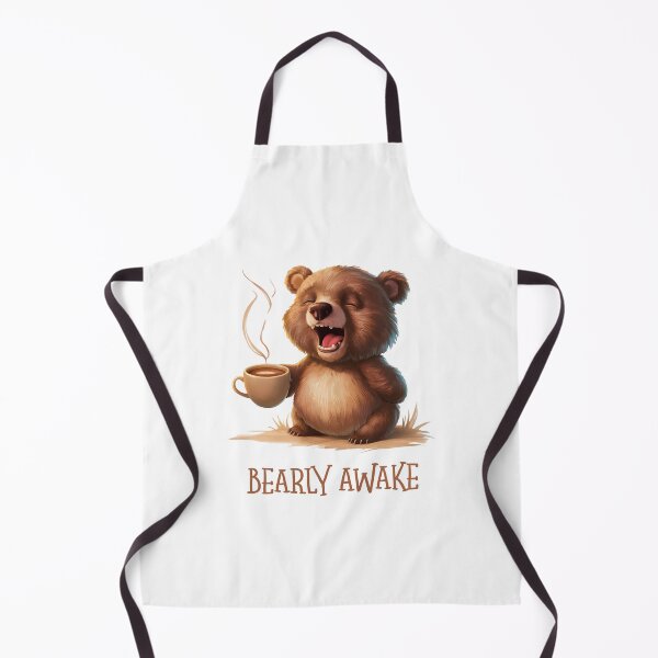 Artikelvorschau, Bearly Awake cute cuddly teddy bear drinking coffee entworfen und verkauft von w1ckerman.