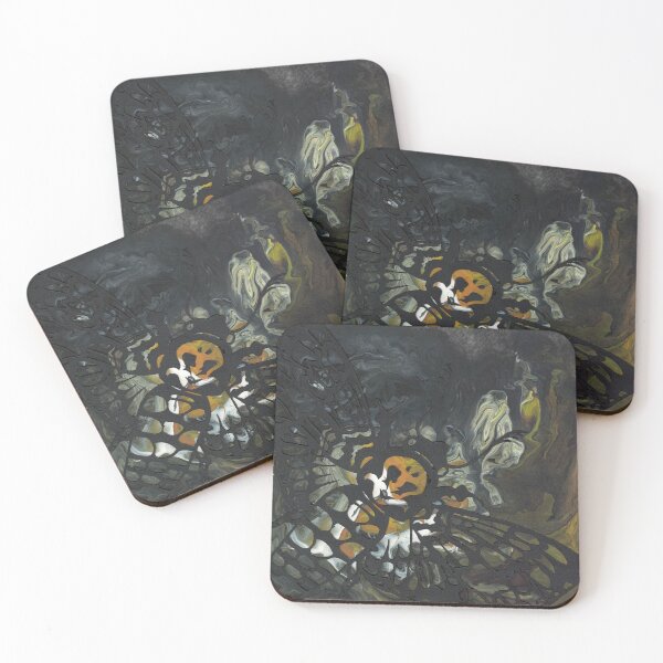 Item preview, Death's Head Moth with Acrylic Pour designed and sold by Ms-Nightshade.