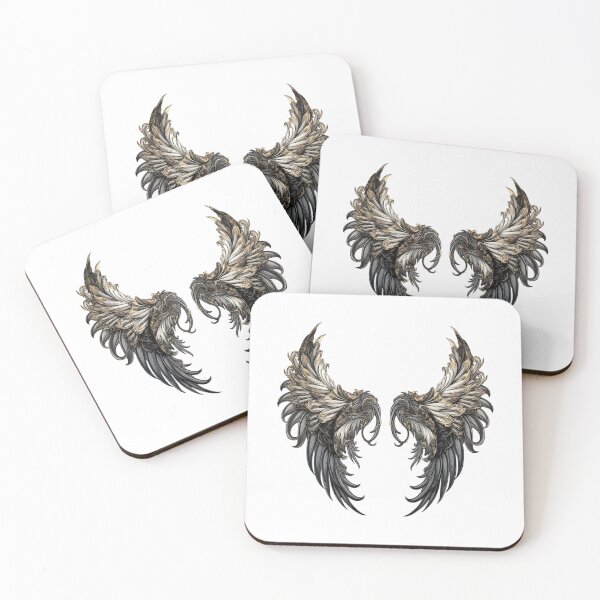 Item preview, Archangel Dark Wings Illustration designed and sold by NegarinFashions.