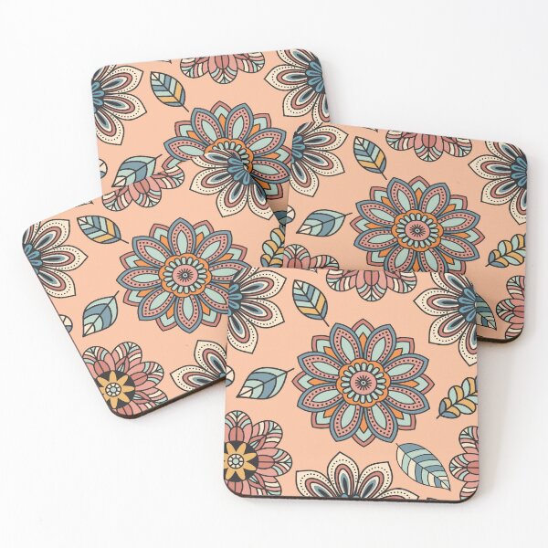 Item preview, Boho folk floral pattern designed and sold by AnnArtshock.