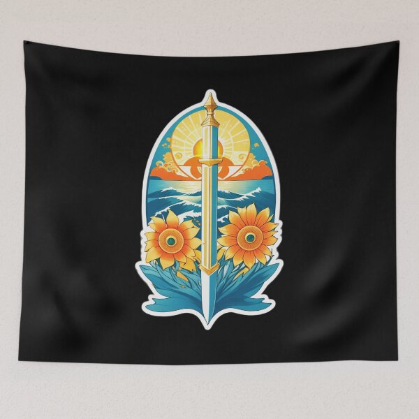 Item preview, Sword Blade By The Ocean with Hawaii Orchids designed and sold by NautiChic.