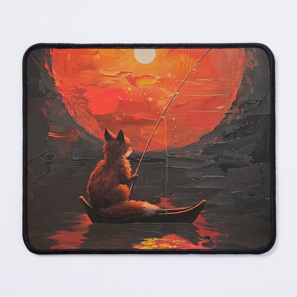 Item preview, Sunset Catch: Fox Fishing designed and sold by SlayerOfKings.