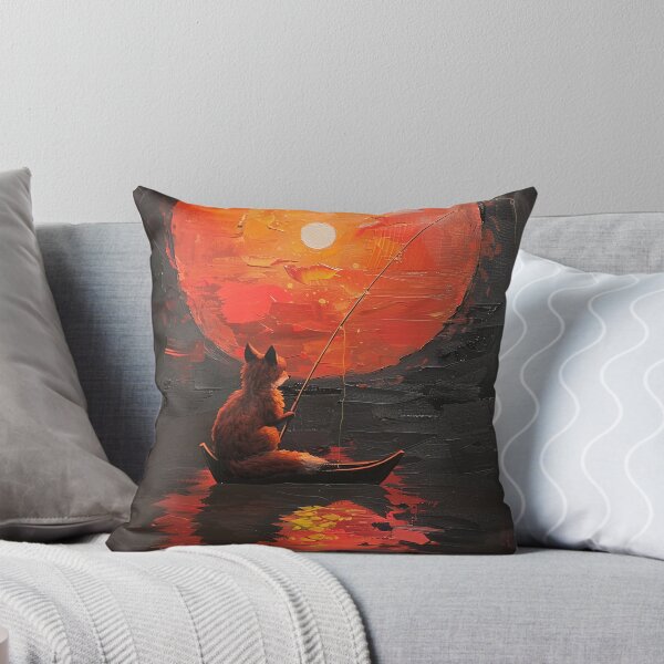 Item preview, Sunset Catch: Fox Fishing  designed and sold by SlayerOfKings.