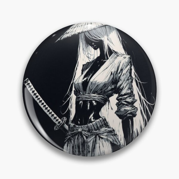 Item preview, samurai maiden designed and sold by smilinskulldsgn.