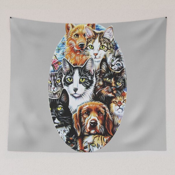 Item preview, Oval Animal Designs - Cats and Dogs 1 of 4 designed and sold by Jenson Major.