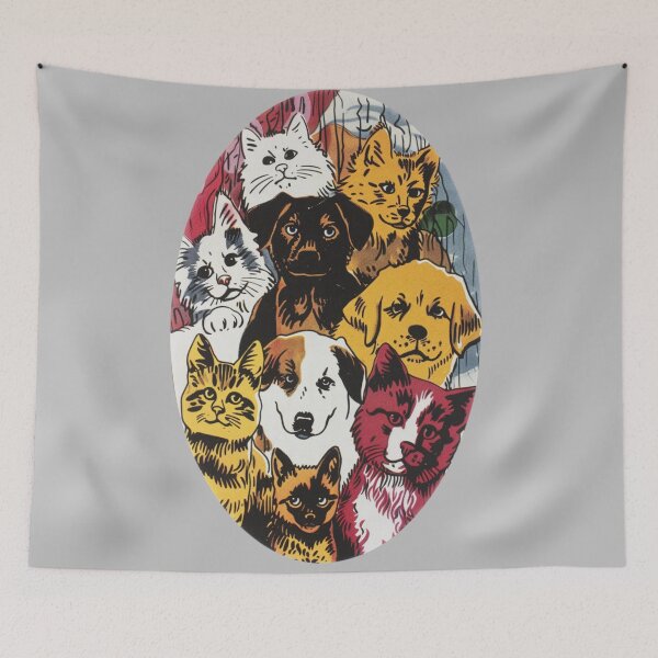 Item preview, Oval Animal Designs - Cats and Dogs 2 of 4 designed and sold by Jenson Major.