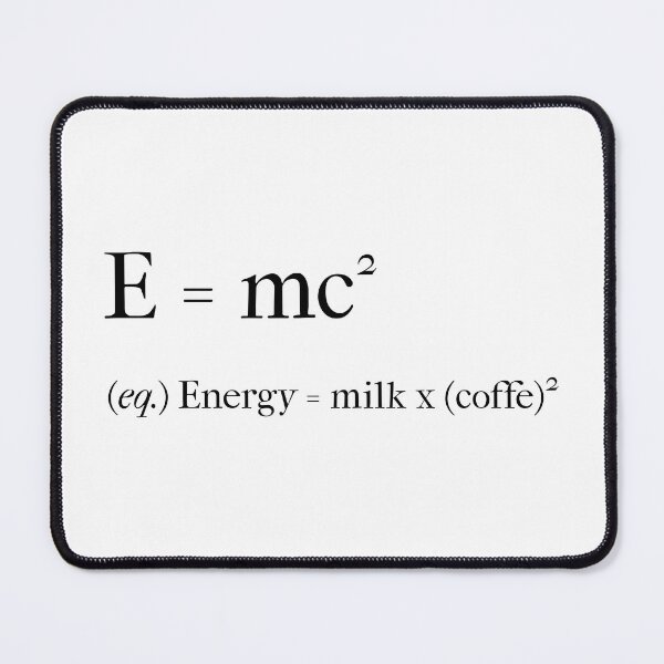 Item preview, E = mc2 - coffee (phr.) designed and sold by samuartshop.