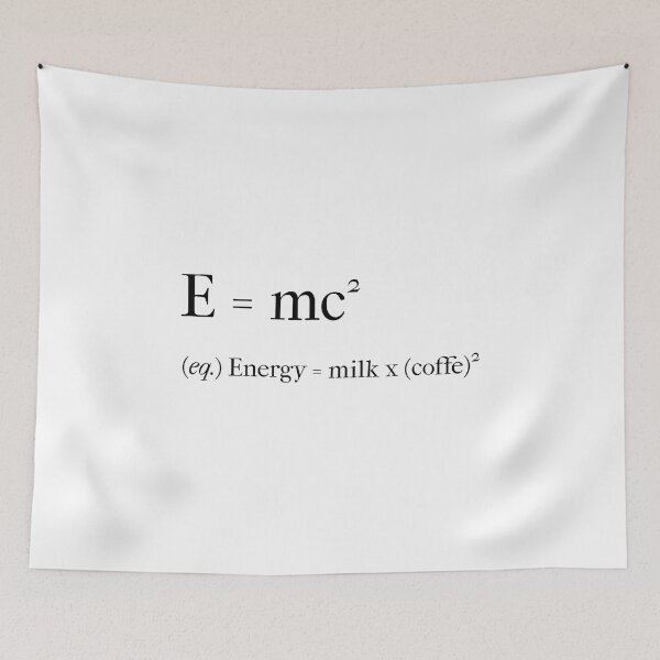 Item preview, E = mc2 - coffee (phr.) designed and sold by samuartshop.