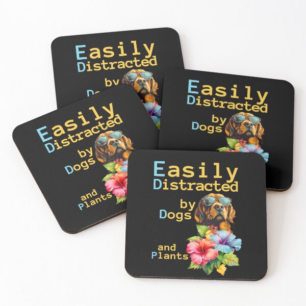Item preview, Easily Distracted by Dogs and Plant gifts  designed and sold by byMartha.