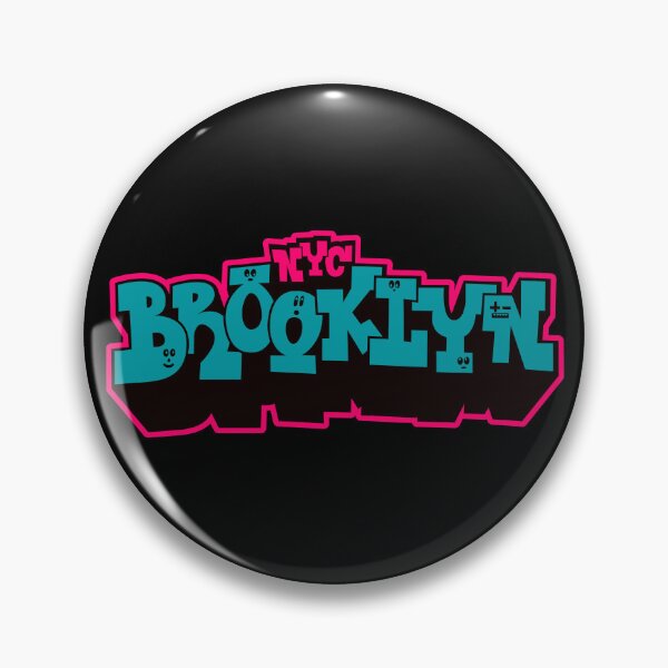 Artikelvorschau, Brooklyn Borough Block Letter Graffiti Tee - Urban Streetwear Apparel entworfen und verkauft von Boogosh.