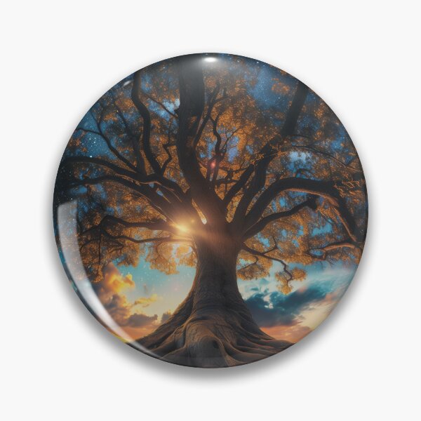 Item preview, Cosmic Canopy Over Earthen Roots designed and sold by palmyst.