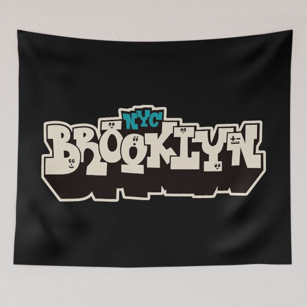 Item preview, Brooklyn Block Letter Graffiti Tee - Urban Streetwear Apparel designed and sold by Boogosh.