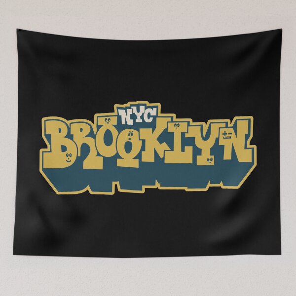 Item preview, Brooklyn Block Letter Graffiti Tee - Urban Streetwear Apparel designed and sold by Boogosh.