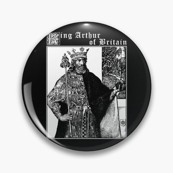 Item preview, King Arthur, Arthurian Gift, Myths and Legends, Vintage Illustration designed and sold by Proverbial Wisdom Design.