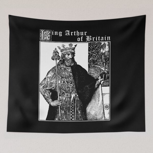 Item preview, King Arthur, Arthurian Gift, Myths and Legends, Vintage Illustration designed and sold by Proverbial Wisdom Design.
