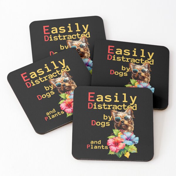 Item preview, Easily Distracted by Dogs and Plant gifts  designed and sold by byMartha.