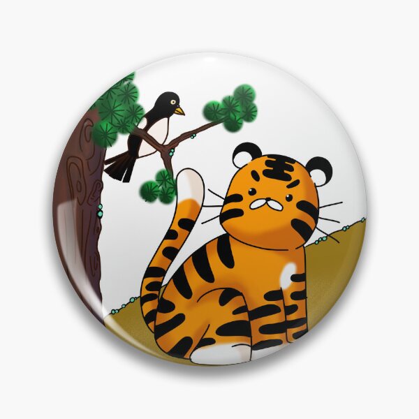 Item preview, Cute Tiger and Magpie designed and sold by seonok1222.