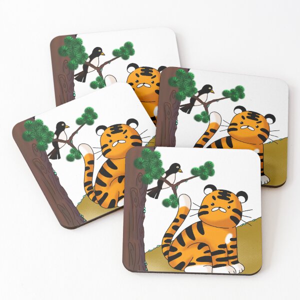 Item preview, Cute Tiger and Magpie designed and sold by seonok1222.