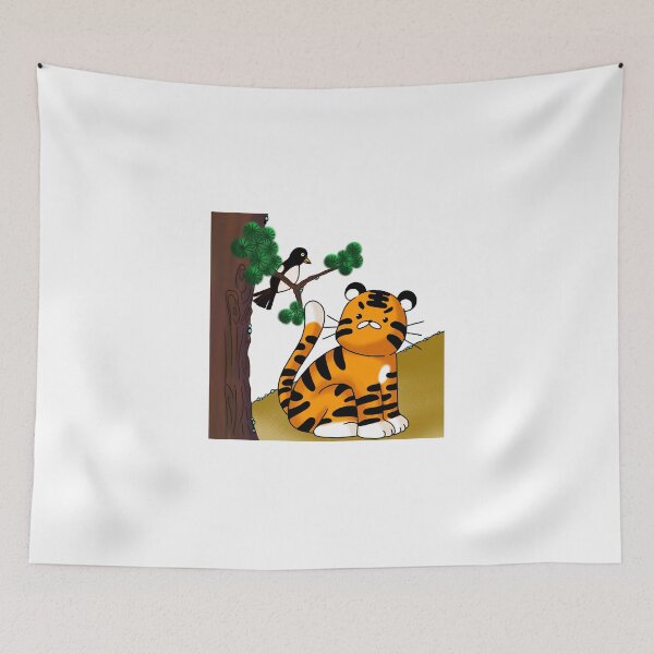 Item preview, Cute Tiger and Magpie designed and sold by seonok1222.