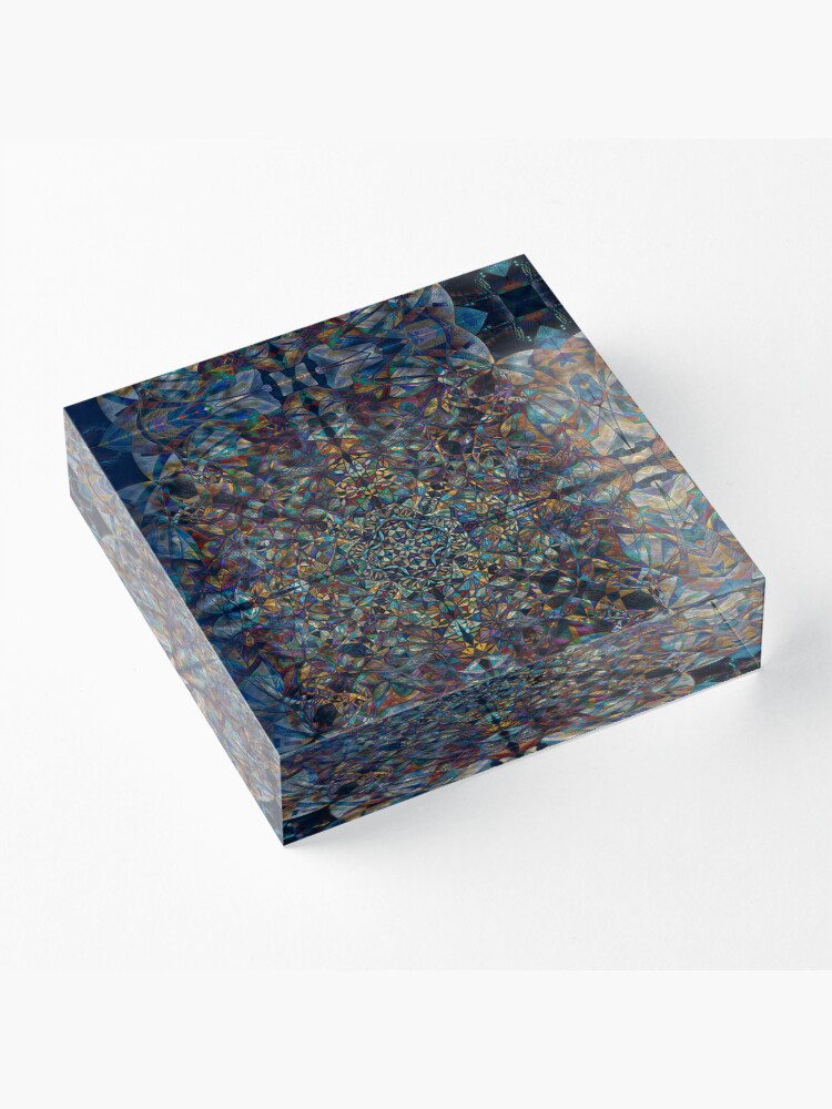 Aperçu 3 sur 5. Bloc acrylique avec l'œuvre Mirror 317 créée et vendue par oduchossoir.