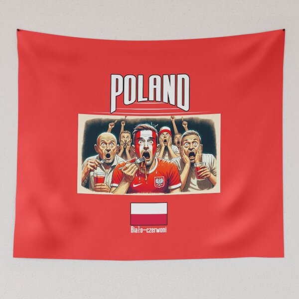 Item preview, Polish Fans Euro24, sausage on a Fork. Poland designed and sold by Get-Forked.