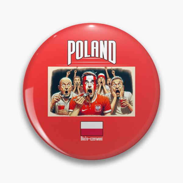 Item preview, Polish Fans Euro24, sausage on a Fork. Poland designed and sold by Get-Forked.
